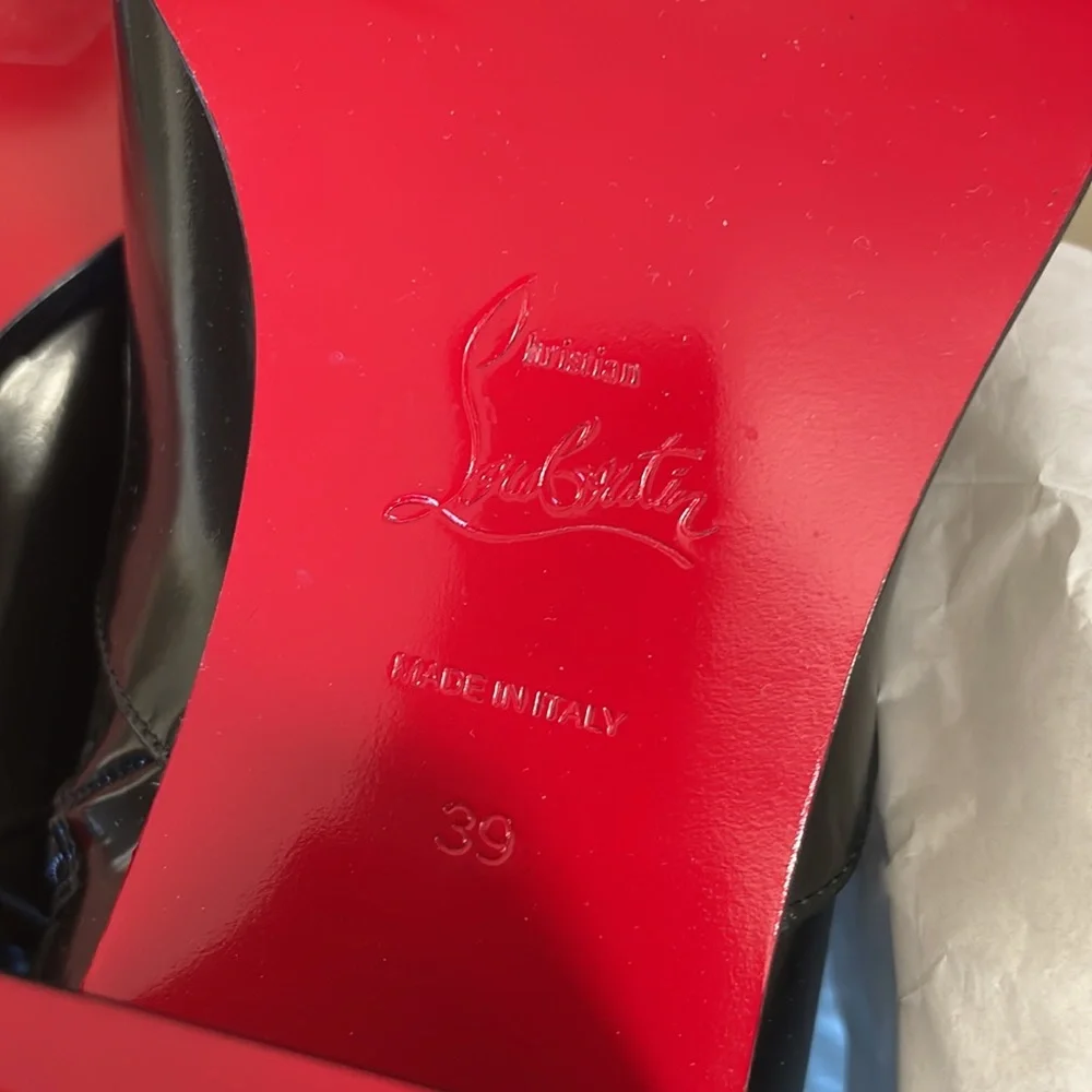 Christian louboutin mayerswing donna 55mm black classic boot bootie sz 39 - Picture 10 of 10